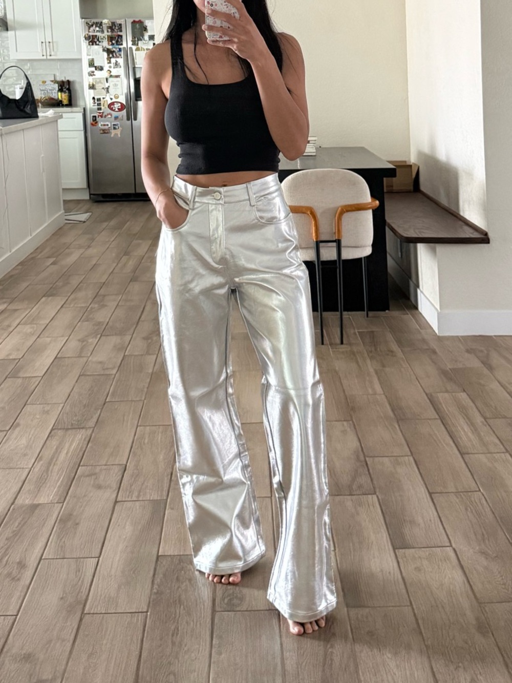 White fox pants
